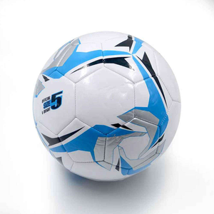 Balón de Fútbol CORE FIELD Blanco Cosido a Máquina, Ecológico, Duradero, Ligero, Diseño con Puntos Azules, para Interior/Exterior - Product Image 5
