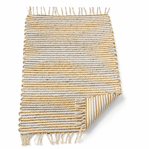 Striped Jute Eco Friendly PET Friendly <b>Bath</b> Rug Flat Weave Bohemian Area Rug Fringe Bathroom <b>Mat</b> <b>Non</b> <b>Slip</b> Camping Floor Carpet - Product Image 5