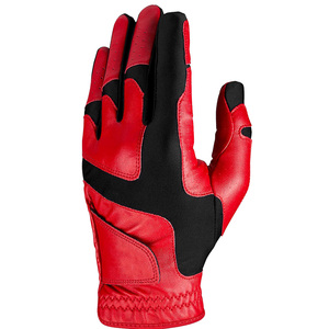 Wear Resistant Unisex Golf Gloves Genuine Leather Breathable Sweat Absorbing Quick Dry Non Slip With Customizable Printing - Product Image 2