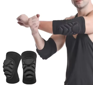 HAWK SPORTS INDUSTRIES Breathable <b>Foam</b> Elbow Support Black Spandex Polyester Unisex Pull for Football Training Sports Fitness - Product Image 4