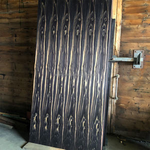 Contrachapado Decorativo IRODORITAI de Cedro Negro Teñido, Tablero de Contrachapado Enchapado con Revestimiento de Uretano, Diseño Japonés a Rayas y Cuadros para Sala de Estar - Product Image 3