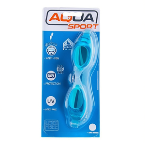 Occhialini da nuoto Aqua Sport per bambini, blu, antiappannamento, protezione UV, senza lattice, taglia S - Product Image 2