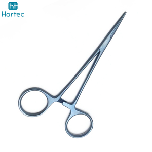 Pince de pêche en acier inoxydable bleu titane avec étrier hémostatique, à mâchoires droites, pour retirer les hameçons, équipement de pêche en plein air - Product Image 3