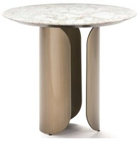 Table d'appoint moderne, durable et écologique en aluminium pour salon, appartement, entrepôt, hôtels et cafés