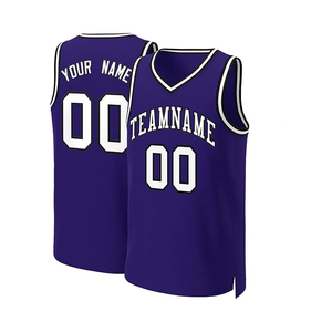 Maillots de basket-ball en sublimation pour hommes adultes, style hip-hop des années 90, imprimés avec un nom, un numéro et un logo personnalisés - Product Image 1