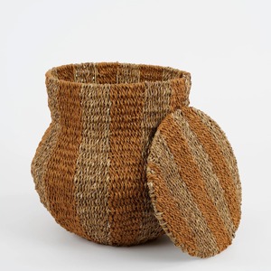 Gourd-shaped seagrass <b>basket</b> Handmade <b>Storage</b> <b>Basket</b> Wholesale eco-friendly Made Viet Nam - Product Image 1