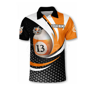 Chemise de billard personnalisée respirante grande taille avec tissu anti-humidité pour joueurs professionnels - Product Image 3