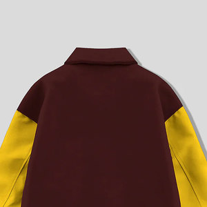 Genuine Leather Made Custom Collar Design Men Varsity Jacket Custom Pattern Quick Dry Material Made Men Varsity Jacket - Product Image 4