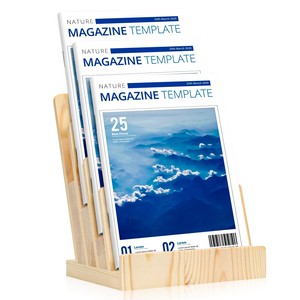 Porte-revues en bois recyclé artisanal et écologique - Vente en gros - Product Image 2