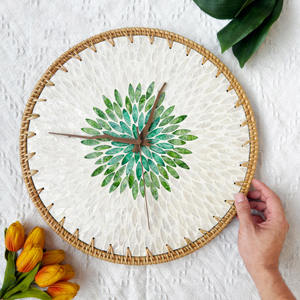 นาฬิกาแขวนผนังหวายรุ่นใหม่ล่าสุด ขายส่ง นาฬิกากรอบรักษ์โลก ดีไซน์สั่งทำได้ - Product Image 2