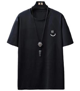 Camiseta con estampado de pegatinas para hombre, 100% algodón, diseño de pegatinas personalizables, logotipo de Color, camiseta con timbre personalizada - Product Image 1