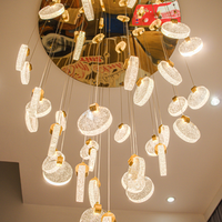 Nouvelle conception de luminaire suspendu pour grand escalier, villa, hall