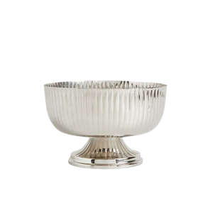 Grand seau à champagne et punch en métal martelé argenté, classique et moderne, pour événements domestiques, centre de table et décoration - Product Image 4