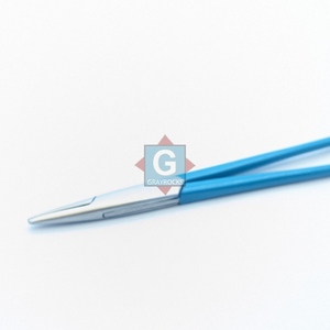 Pinza Portaagujas Quirúrgica con Mango Azul, Herramienta Manual de Operación, Instrumento de Clase I con Certificación CE - Product Image 3