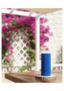 Bougie en cire de soja côtelée, magnifique, de haute qualité, faite à la main, écologique, parfaite pour la décoration de la maison, les mariages, les anniversaires, les fêtes - Product Image 3