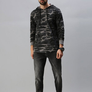 Sudadera con Capucha de Camuflaje para Hombre, Precio Razonable, el Mejor Producto, Corte Regular, Tejida, Manga Larga, Informal, para Otoño - Product Image 5