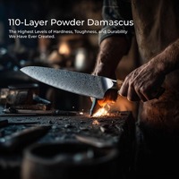 Damascus koksmes met hars handvat, industriële stijl, hoogglans afwerking, 8-9,9 inch lemmet voor keuken gebruik, snijden, hakken, voedselbereiding