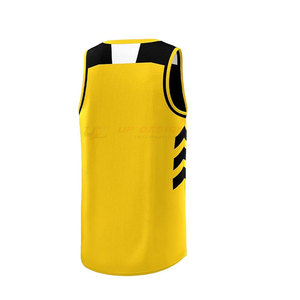 Maillot de basket-ball à manches courtes de couleur personnalisée, grande taille, respirant, séchage rapide, haute qualité, 100% polyester - Product Image 2