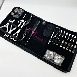 ชุดคีมต่อผมทำจากสเตนเลสเกรดเคลือบผงสีขาวแบบมืออาชีพออกแบบได้ตามที่ต้องการ - Product Image 1