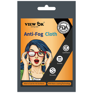 View OK Premium Anti-Fog Super Hydrophilic Cloth 15*15cm Microfiber Reusable Eyeglass Sunglass Cleaning Stabilization Made - Product Image 4