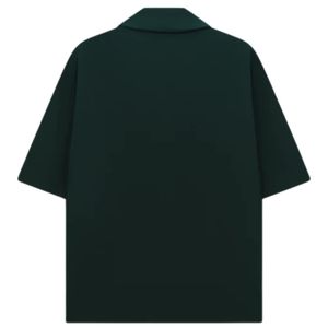 เสื้อเชิ้ตชายแขนสั้นทรงหลวมใส่สบายระบายอากาศได้ดี ผลิตตามแบบ OEM ขายส่ง - Product Image 2