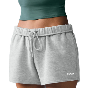 Ensemble personnalisé de pull Henley à manches longues et short en molleton pour femme, ensemble 2 pièces en coton et polyester, ensemble de détente personnalisé de qualité supérieure OEM - Product Image 4