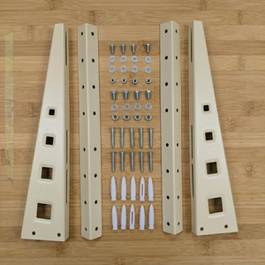 ELRC501 ขายึดผนังอเนกประสงค์ DIY รับน้ำหนักได้ 5 แรงม้า โครงสร้างโลหะแข็งแรง ประกอบแบบยึดด้วยสลักเกลียว เคลือบสีฝุ่น สำหรับโต๊ะและชั้นวาง - Product Image 5