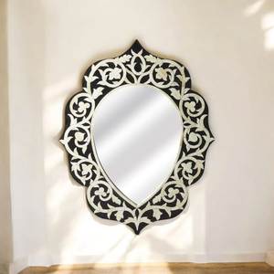 Decorative Bone Inlay <b>Mirror</b> <b>Frame</b> Luxury Handmade Wall <b>Mirror</b> With Intricate Craftsmanship For Interiors - Product Image 4