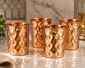 100% Pure Copper <b>Mug</b> and <b>Glass</b> Ayurvedic Drinkware Supplier - Product Image 2