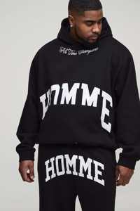 ชุดวอร์มทรงบ็อกซี่ขนาดใหญ่พิเศษขายดีสำหรับผู้ชาย ชุดฮู้ดดี้และกางเกงจ็อกเกอร์แบบผ่าชาย ทันสมัยสำหรับผู้ชาย ขายส่งชุดวอร์มแบบสั่งทำ - Product Image 3