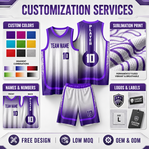 Conjunto de Uniforme de Baloncesto Personalizado para Hombre, Sublimado, Ligero, Transpirable, Camiseta y Pantalones Cortos para Equipo, Fabricante de Ropa Deportiva Transpirable - Product Image 3