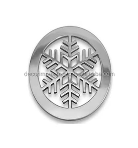 ถาดรองแก้วโลหะอลูมิเนียมพร้อมแผ่นรองทรงกลมสำหรับตกแต่งบนโต๊ะถาดรองแก้วโลหะฟรี - Product Image 1