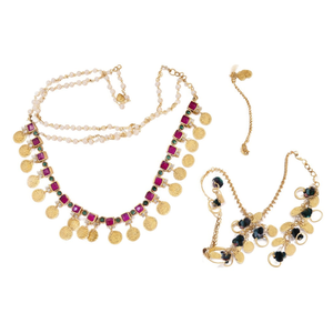 Laxmi Kasumala Gold Plated Pearl Bridal Jewelry Set - Product Image 2