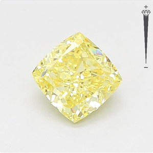 Diamante Cultivado en Laboratorio con Certificado IGI, Corte Cojín de 8.02 CT, Color Amarillo Intenso, Claridad VS1, Número de Certificado 683581802 ROYAL GEMS - Product Image 1