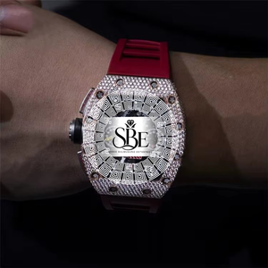 Reloj de Lujo para Hombre con Movimiento de Cuarzo ETA, Cronógrafo de 41 mm, Acero Inoxidable y Diamantes Naturales, Disponible Directamente de Fábrica - Product Image 4