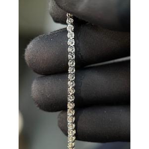 Pulsera de Tenis con Diamantes de Diseño de Lujo, con Cierre Seguro de Plata de Ley 925, para Bodas, Aniversarios, Uso Diario y Joyería de Moda - Product Image 2