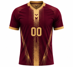 Custom Men <b>Soccer</b> Jersey Shorts Set Sublimated V-Neck 100% Polyester Adult Football Uniform Breathable Eco-Friendly Summer - Product Image 2