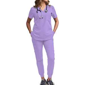 ชุดยูนิฟอร์มแพทย์ ชุดพยาบาลโรงพยาบาล ชุดสครับพร้อมปักโลโก้ ขายส่ง ชุดสครับแพทย์ Shaghaf Sports Wear Impex Sc2 โพลีเอสเตอร์ 100% - Product Image 6