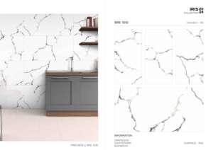 Azulejo de Porcelana Royal Iris 600x1200, Formato Grande, Superficie con Efecto Cristal Premium, para Paredes y Pisos, Uso en Interiores y Exteriores - Product Image 5