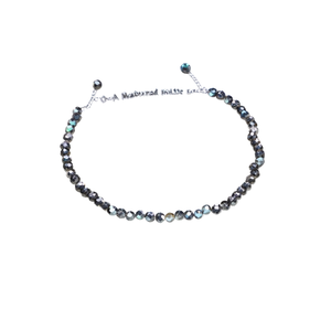Tobillera de cristal hecha a mano al por mayor con cuentas de pirita natural, joyería de pie de moda de la India, pulsera de perlas de la prosperidad - Product Image 2