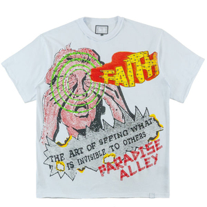 Camiseta DTG de algodón con cuello redondo, corte holgado y sin mangas, personalizada con gráfico del Espíritu Santo, estilo streetwear. - Product Image 5