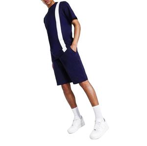 2026 New arrived Summer Printed Shorts & Shirt <b>Set</b> Custom 300 Gsm Oversized Cotton <b>Linen</b> Plain t Shirts and Shorts <b>Sets</b> For Men - Product Image 5