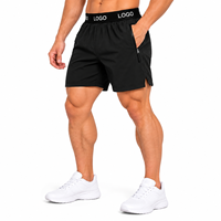 Shorts de course 2-en-1 personnalisés pour hommes avec doublure de compression en mesh, poche pour téléphone et poches zippées – Idéal pour la gym et l'entraînement