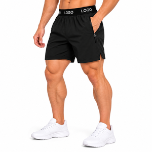 Pantalones Cortos Deportivos 2 en 1 Personalizados para Hombre, con Forro de Compresión de Malla, Bolsillo para Teléfono, Pantalones Cortos de Gimnasio con Bolsillos con Cremallera, Pantalones Cortos de Gimnasio Personalizados para Hombre - Product Image 3
