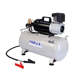 12V High Efficiency Weatherproof Long Duty Cycle DC Oil Free Professional Piston Mini <b>Air</b> Compressor <b>Pump</b> with 25 Liter tank - Product Image 1