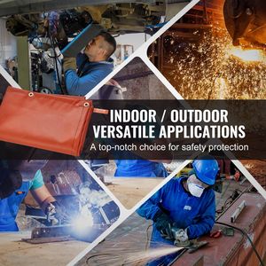 Schermo di Protezione per Saldatura in Vinile Ignifugo 6 X 8 con 4 Ruote Girevoli, Telaio per Schermo e Accessorio per Casco - Product Image 6