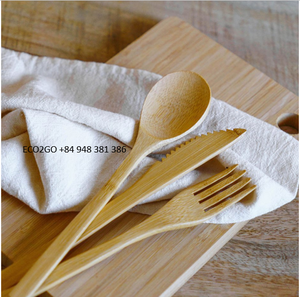 Custom Logo Eco-Friendly Bamboo Spoon for Kitchen Use Modern Long Handle Small Utensil for Mixing Baking & Serving - Product Image 4