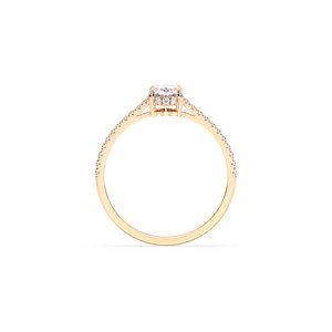 Bague en diamant de laboratoire de qualité supérieure REYES, certifiée IGI, taille ovale, 1,14 ct, en or massif 14 carats, diamant HPHT CVD, bijoux fins - Product Image 5