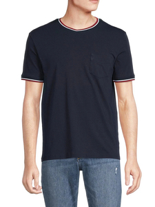 T-shirts unisexes à manches courtes, col rond, coupe ample, en denim vintage gaufré, délavé à l'acide, écologique, 220g, avec décorations en patchs - Product Image 4