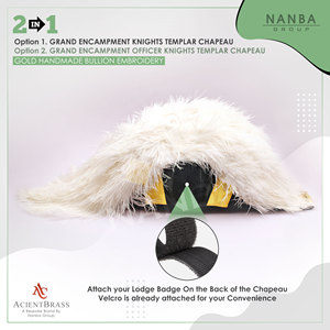 ผู้ผลิตหมวกขนนกอัศวินเทมพลาร์ |   ผู้จัดจำหน่ายหมวกอัศวินเทมพลาร์ - Product Image 3
